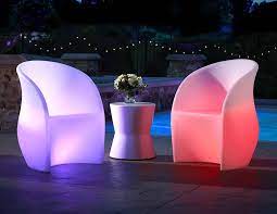 Illuminating Outdoor Chairs For A Beautiful Poolside Experience