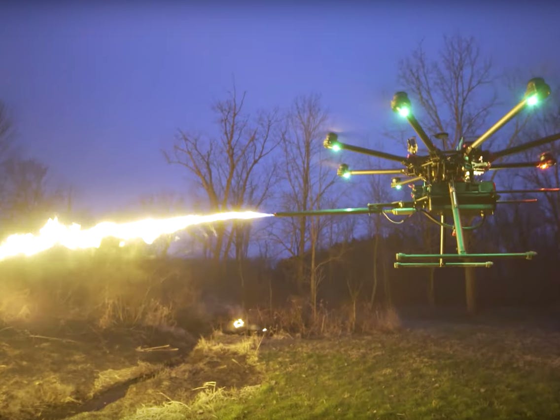 The Insanely Cool Flamethrowing Drone That ANYONE Can Buy