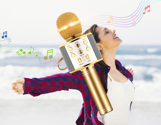 Wireless Microphone Portable Bluetooth Mini Home Ktv For Music Playing Singing Speaker Player - Image 5