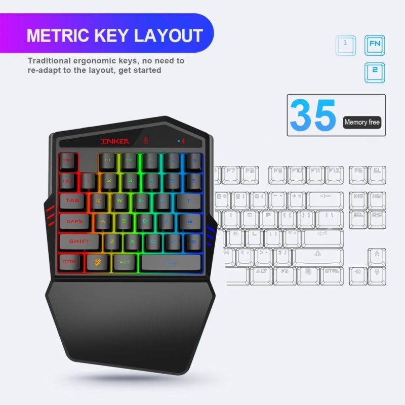 Gaming Keyboard Throne One Mouse Set - Image 4