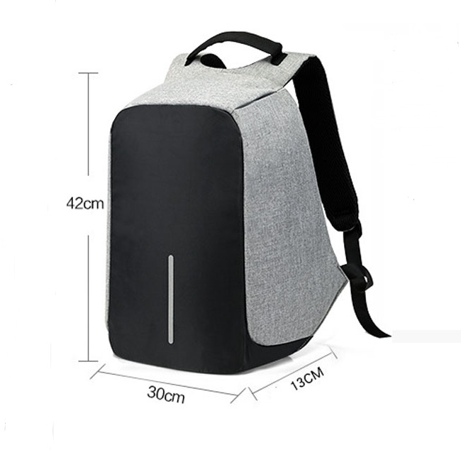 Multi-Functional Water Resistant USB Charging Computer Notebook Backpack Bag - Image 2