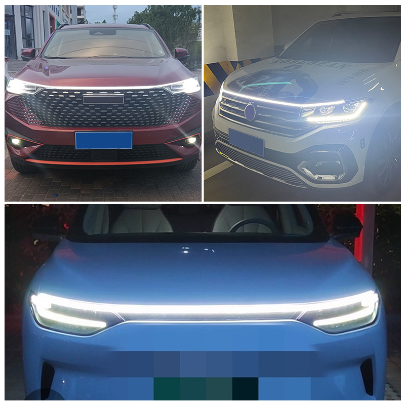 LED Daytime Running Light Scan Starting Car Hood Decorative Lights DRL Auto Engine Hood Guide Decorative Ambient Lamp 12V - Image 5