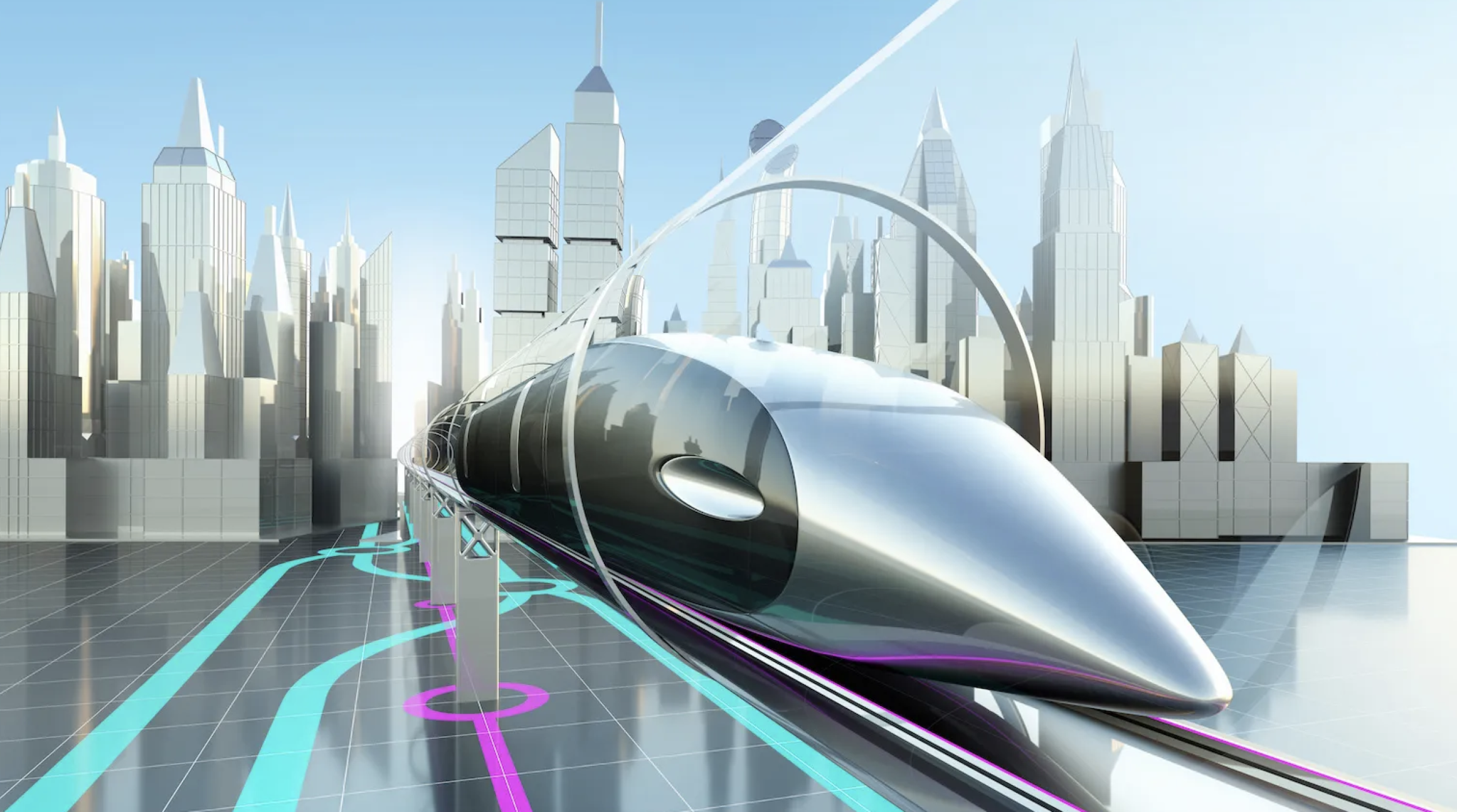 Hyperloop Rail System Hyperloop High-Speed Rail System Can Take You From NYC To LA In 45 ...