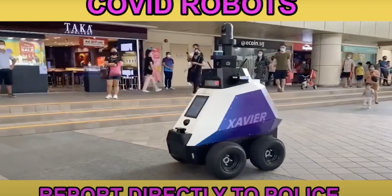 Facial Recognition COVID Police Robots Report Violators In Real Time