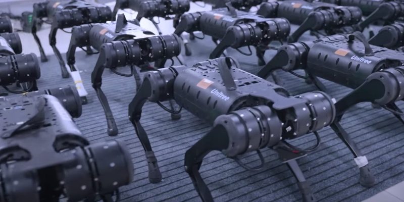 Watch Unitree Robotics Flex Viral Robot Dog Army…They Go For $10K A Pup