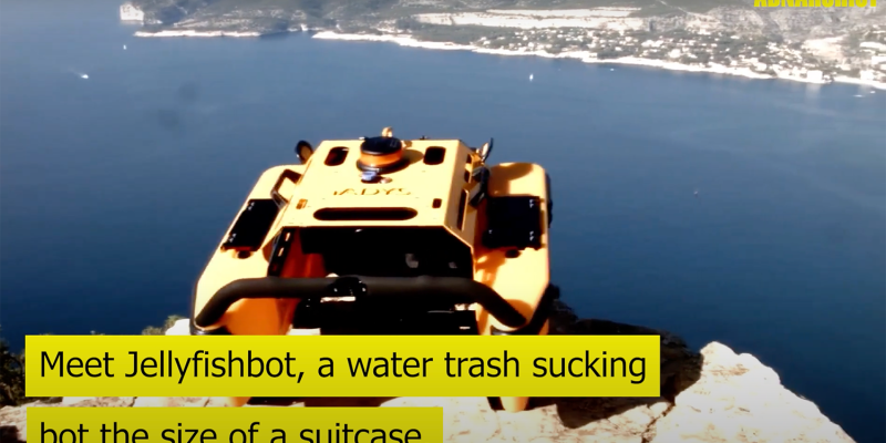 Meet Jellyfishbot, The Self-Driving Water Trash Sucking Robot!