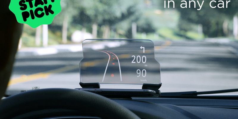 This Futuristic Transparent Smartphone Display For Auto GPS Will Save Lives