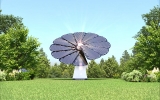 Portable Off-Grid Smartflower Solar System Produces 40% More Power