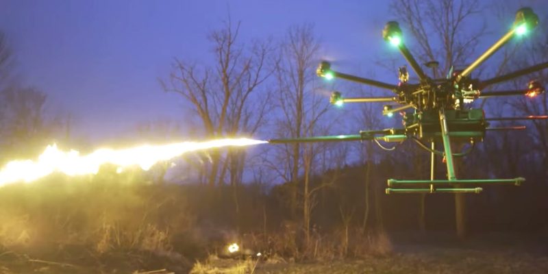 The Insanely Cool Flamethrowing Drone That ANYONE Can Buy